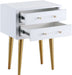 Zane - Side Table - White Lacquer - Simple Home Plus