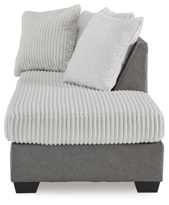 Clairette Court - Raf Corner Chaise - Alloy - Simple Home Plus