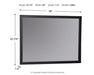 Danziar - Black - Bedroom Mirror - Simple Home Plus