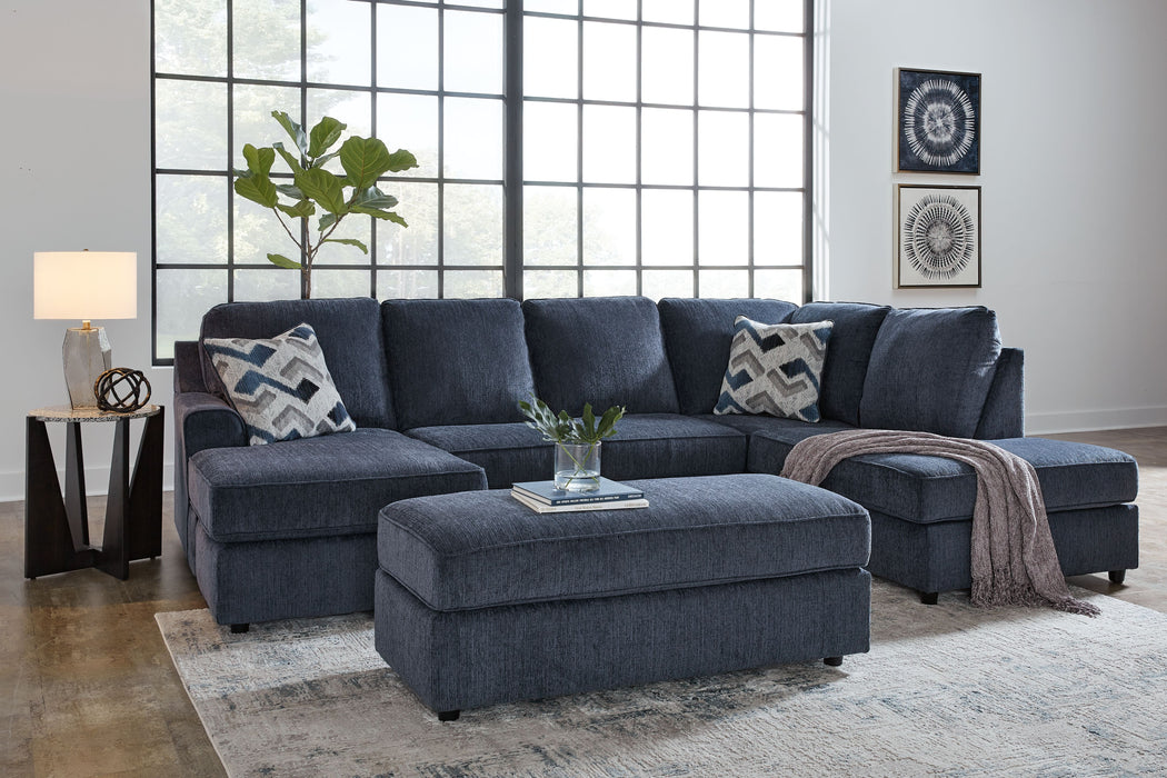 Albar Place - Sectional With Ottoman - Simple Home Plus
