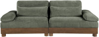 Turin - Chenille Fabric Upholstered Modular Sectional - Green - Simple Home Plus