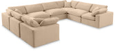 Comfy - 8 Piece Velvet Modular Sectional - Simple Home Plus