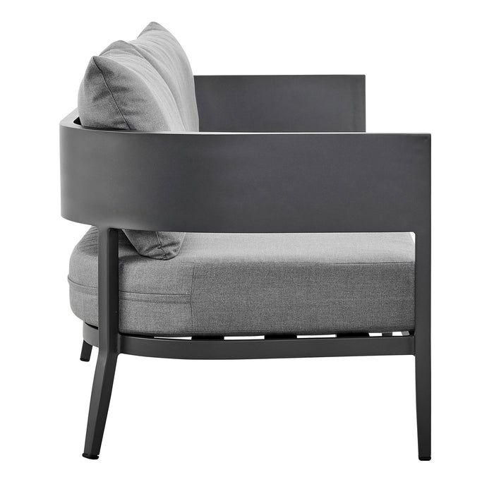 Menorca - Aluminum Outdoor Sofa - Dark Gray - Simple Home Plus