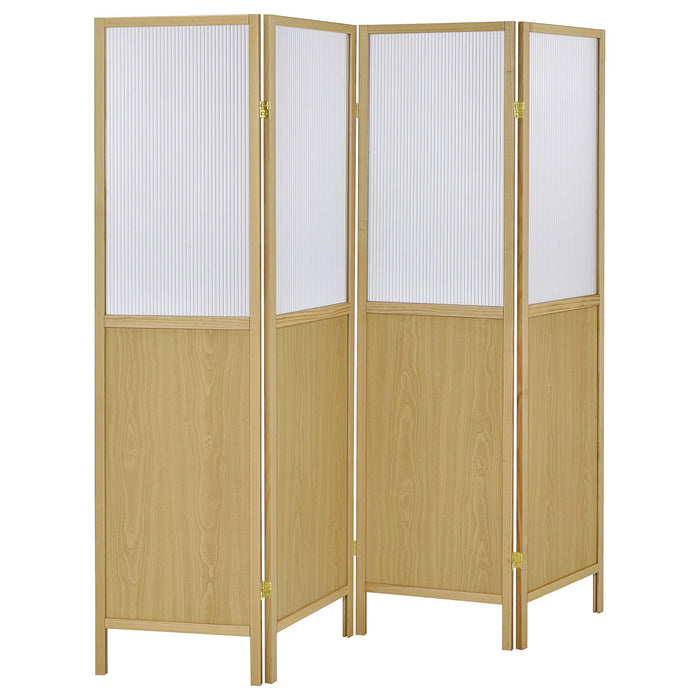 Mattison - 4-Panel Room Divider Folding Shoji Screen - Simple Home Plus