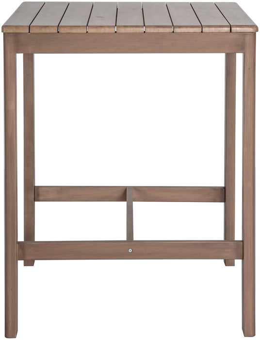 Newport - Acacia Wood Outdoor Patio Bar Table - Simple Home Plus