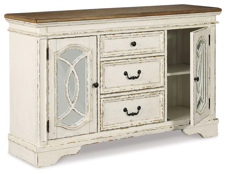 Realyn - Dining Room Server - Chipped White AS-IS