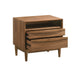 Artemio - 2 Drawer Wooden Nightstand With Shelf - Simple Home Plus