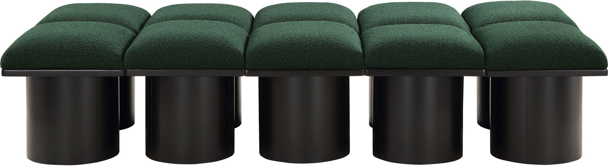 Pavilion - 10 Piece Modular Bench With Black Base - Simple Home Plus