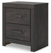 Hollivern - Dark Gray - Two Drawer Night Stand - Simple Home Plus