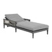 Zella - Outdoor Patio Chaise Lounge Chair - Gray / Earl Gray - Simple Home Plus