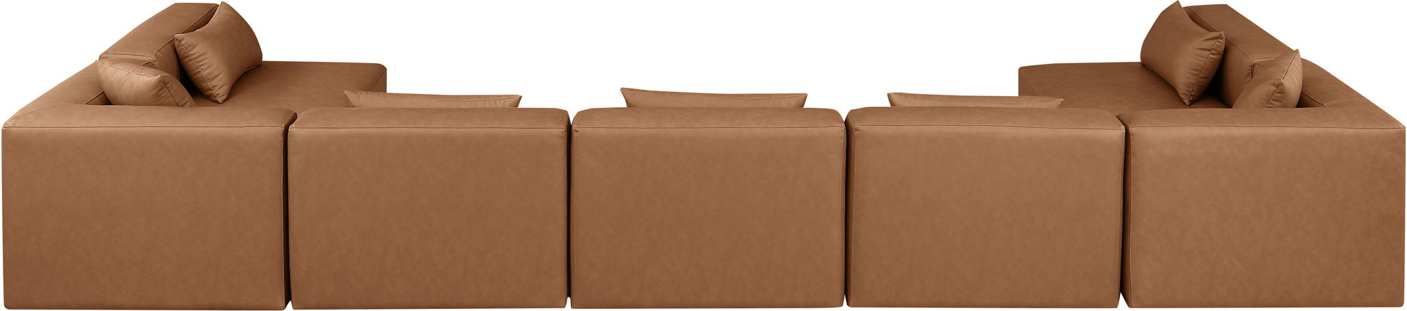 Cube - 7 Piece Modular U-Shaped Sectional - Simple Home Plus