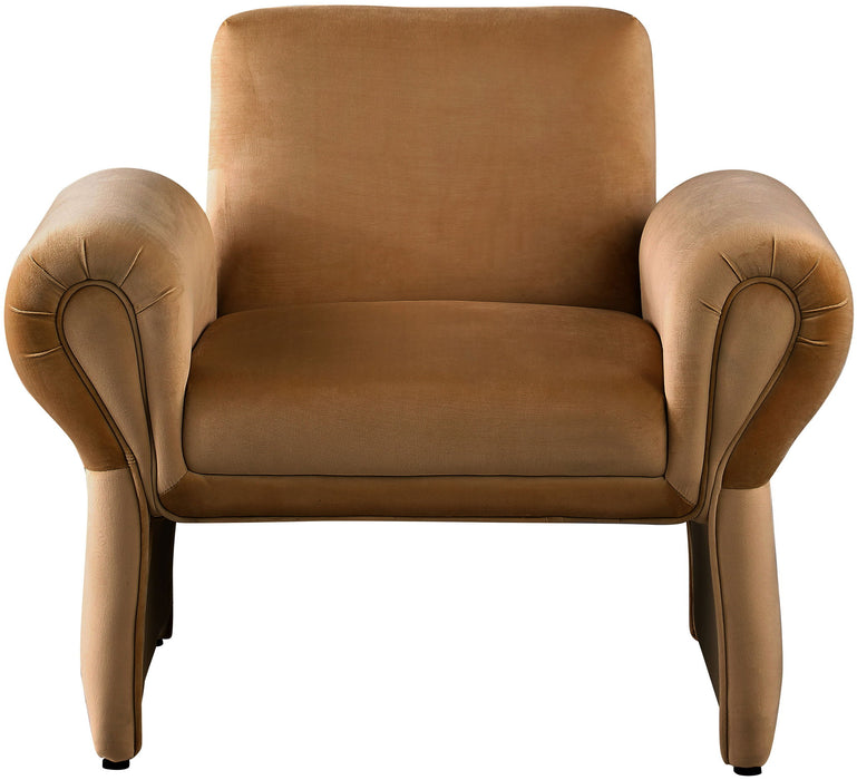 Fleurette - Accent Chair - Saddle - Simple Home Plus