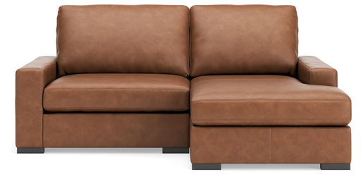 Calden - 2-Piece Sectional With RAF Corner Chaise - Caramel - Simple Home Plus