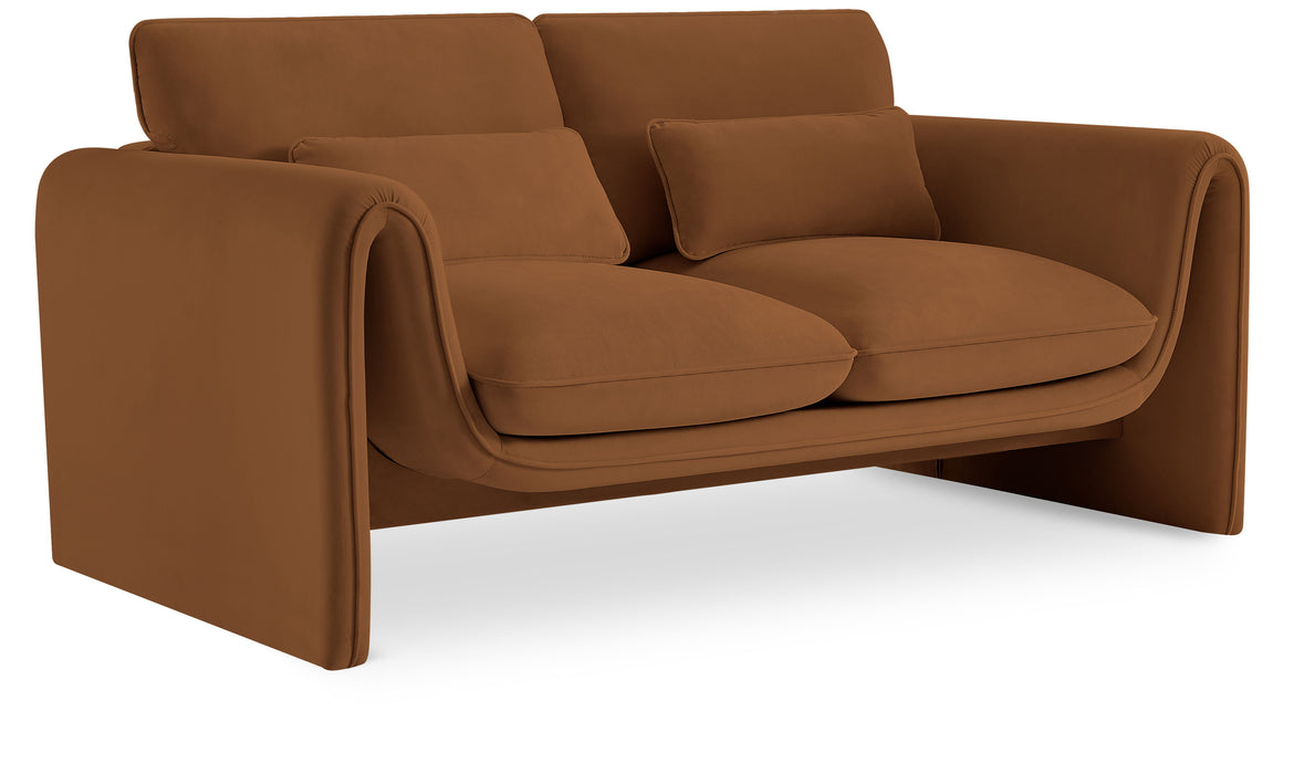 Sloan - Loveseat - Saddle - Simple Home Plus