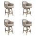 Jaxon - Solid Wood Upholstered 26" Counter Height Swivel Barstool - Simple Home Plus