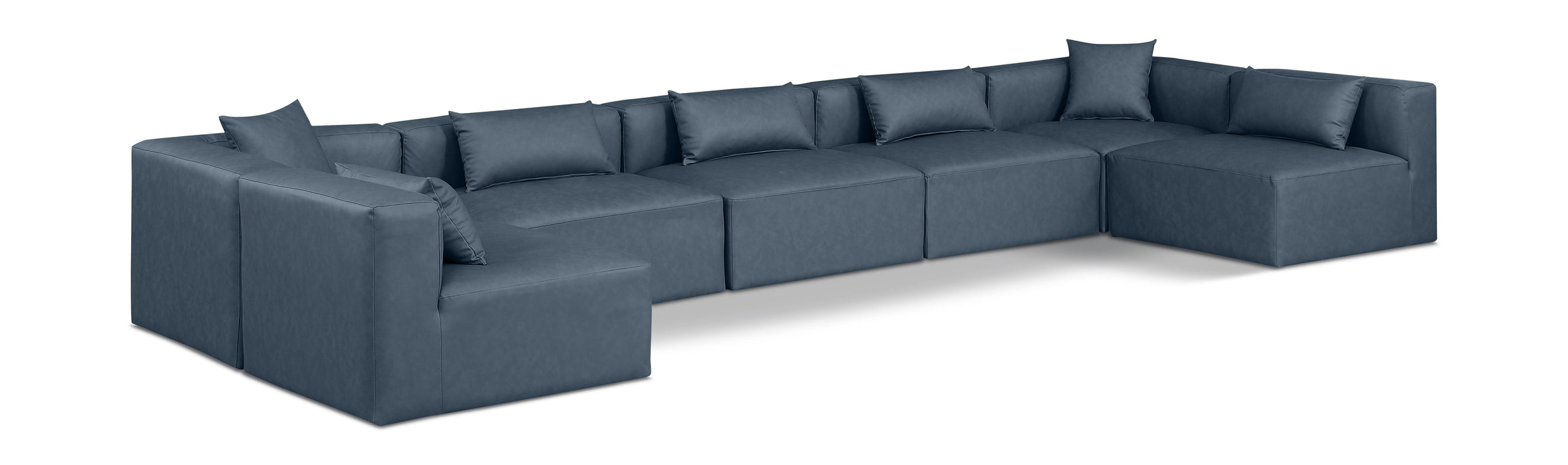Cube - 7 Piece Modular U-Shaped Sectional - Simple Home Plus