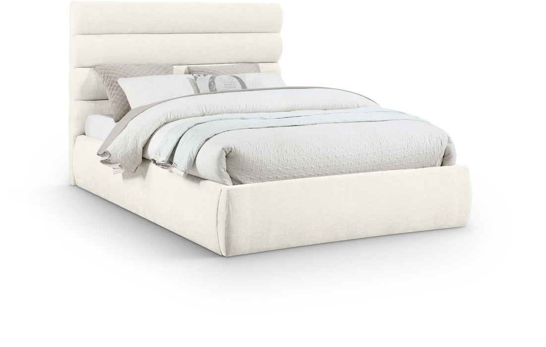 Adam - Chenille Fabric Bed With 52" Headboard - Simple Home Plus