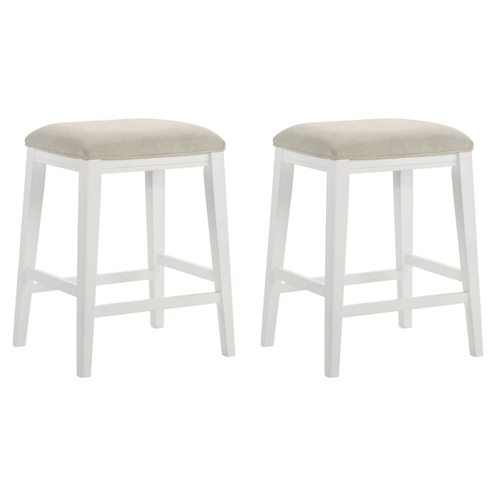 Jane - Contemporary Transitional Wood Counter Height Kitchen Bar Stool - Simple Home Plus
