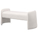 Peoria - Velvet Upholstered Accent Bench - Ivory - Simple Home Plus