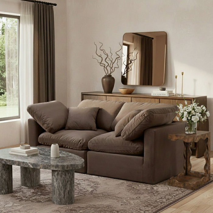 Indulge - Velvet 2 Seat Modular Sofa - Simple Home Plus