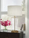 Gizeh - Glass Table Lamp - Clear / Gold Finish - Simple Home Plus