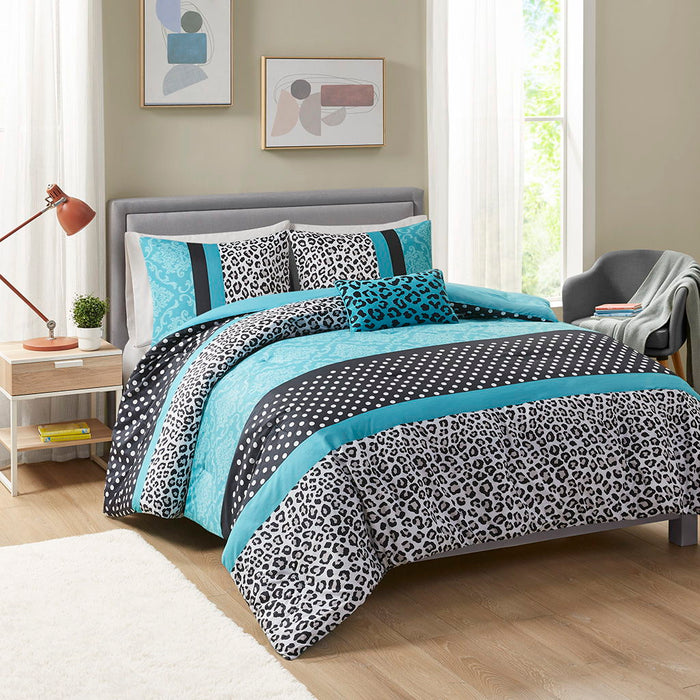 Chloe - Comforter Set - Teal - Simple Home Plus