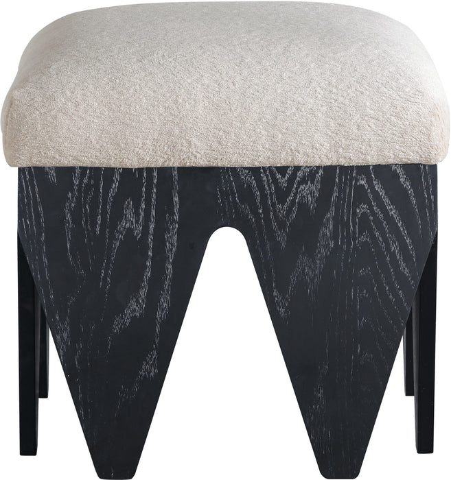Altair - Fabric Bench - Black Base - Simple Home Plus