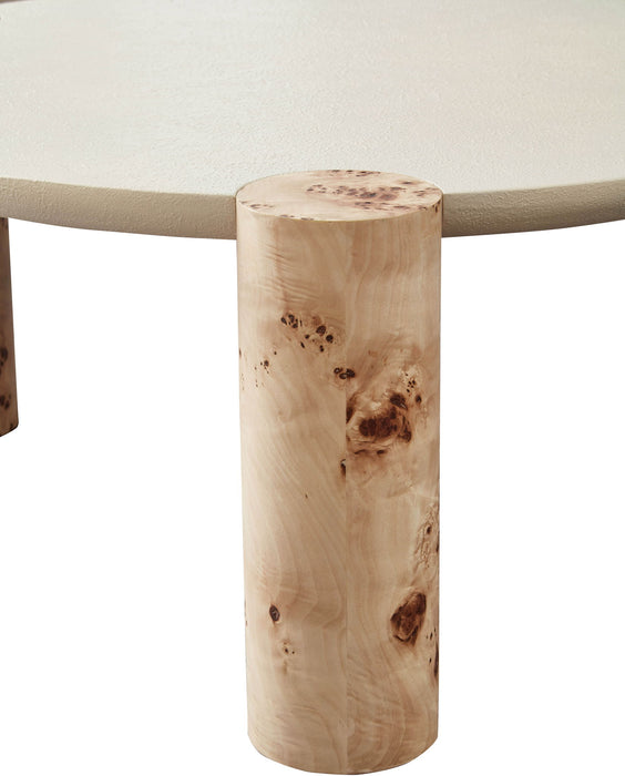 Thor - Burl Wood Coffee Table - Natural - Simple Home Plus