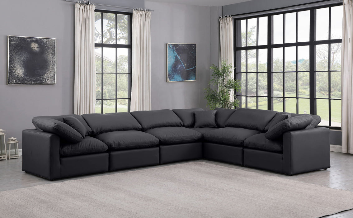 Indulge - Faux Leather 6 Piece Modular Corner Sectional - Simple Home Plus
