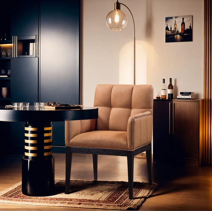 Adrian - Dining Arm Chair (Set of 2) - Black Legs - Simple Home Plus