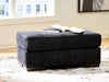 Whitmore Manor - Ottoman - Black Pearl - Simple Home Plus