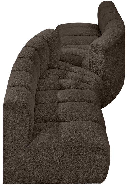 Arc - Boucle Fabric 4 Piece Sofa - Simple Home Plus