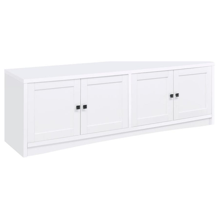 Laughlin - 3-piece Entertainment Center TV Stand - White - Simple Home Plus