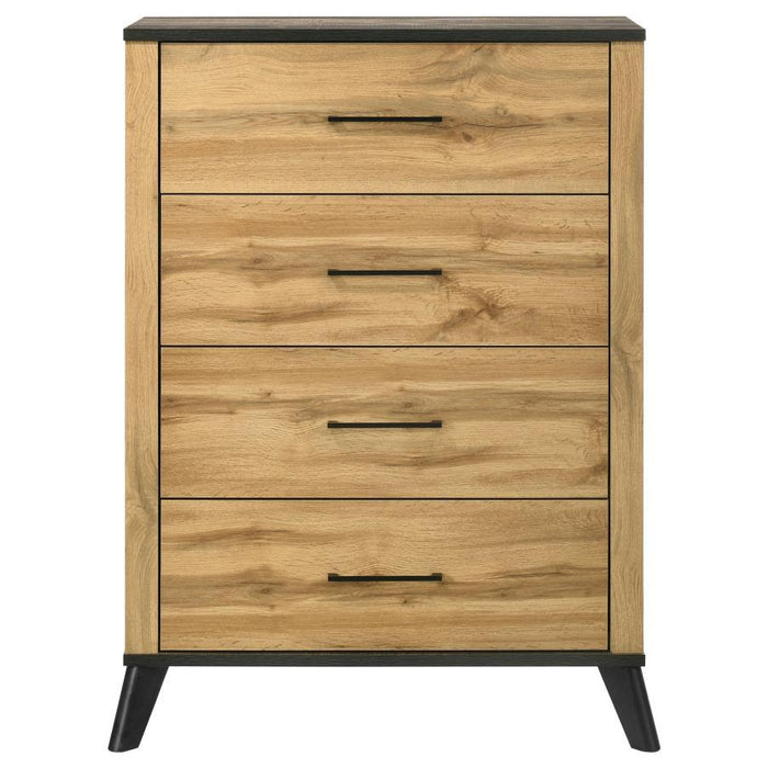 Kaywood - 4-Drawer Bedroom Chest Of Drawers - Natural Pine - Simple Home Plus