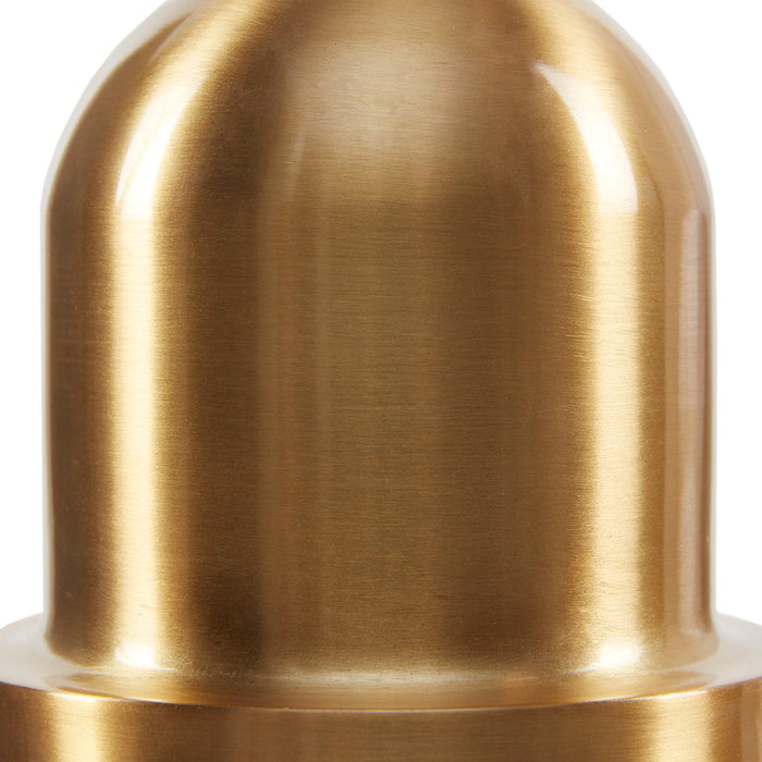 Auburn - Bell Shaped Glass Pendant - Gold / Clear - Simple Home Plus