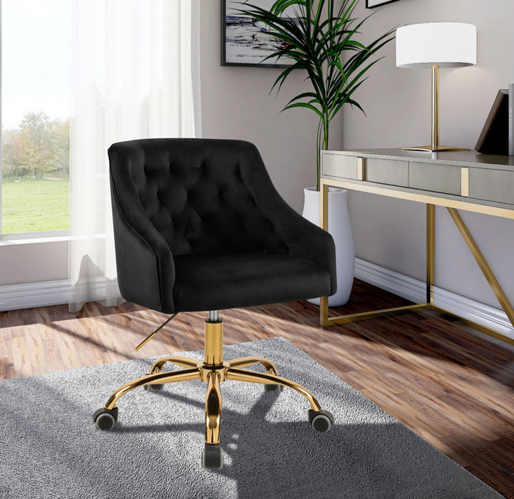 Arden - Office Chair with Gold Legs - Simple Home Plus