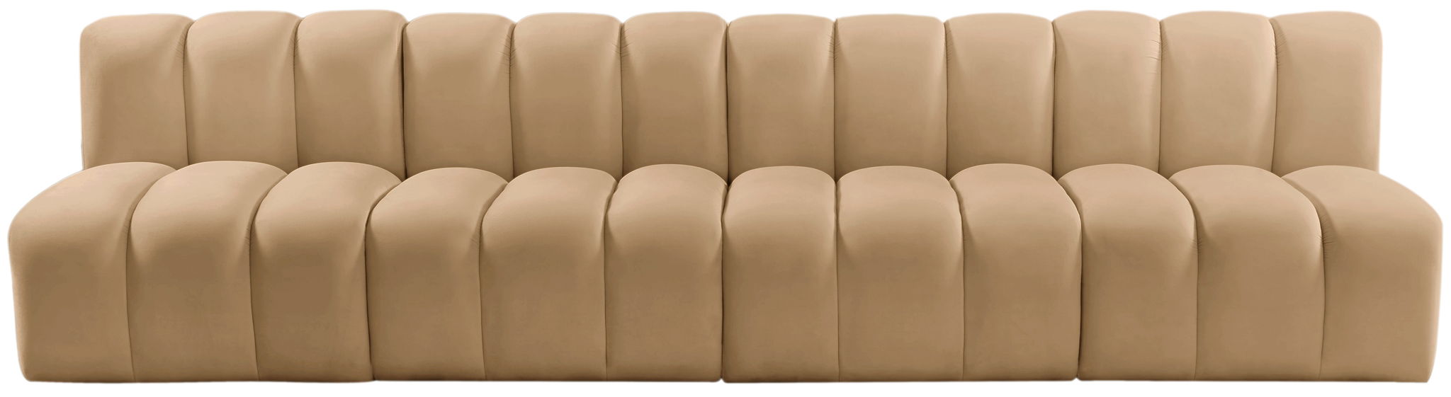 Arc - Velvet 4 Seats Modular Sofa - Simple Home Plus