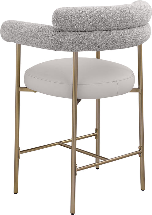 Blake - Counter Stool With Bronze Legs (Set of 2) - Simple Home Plus