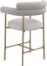 Blake - Counter Stool With Bronze Legs (Set of 2) - Simple Home Plus