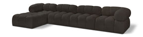 Ames - 5 Piece Fabric Modular Sectional - Simple Home Plus