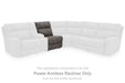 Next-Gen Durapella - Power Armless Recliner With Adj Headrest - Slate - Simple Home Plus