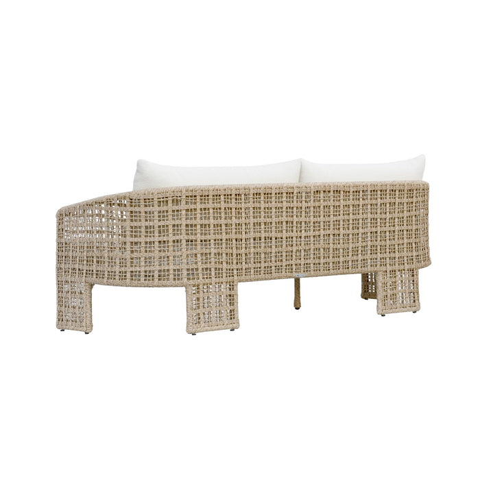 Driftbay - Outdoor Sofa - White / Natural - Simple Home Plus
