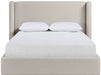 Kendall - Linen Textured Fabric Upholstered Bed - Simple Home Plus
