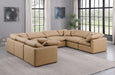 Indulge - Faux Leather 8 Piece Modular Sectional - Tan - Simple Home Plus