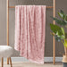 Zuri - 90" x 90" Blanket - Blush/Gray - Simple Home Plus