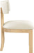 Lavrin - Vegan Leather Dining Side Chair (Set of 2) - Natural Base - Simple Home Plus