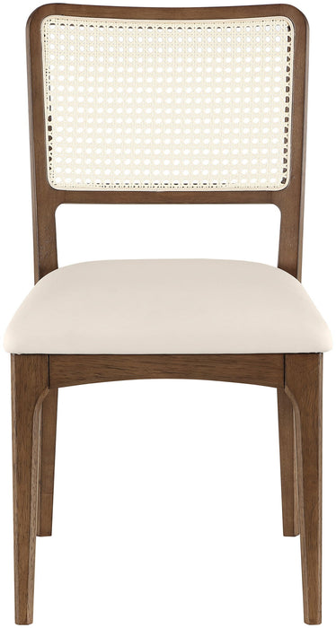 Atrium - Upholstered Seat Dining Chair With Brushed Brown Base (Set of 2) - Simple Home Plus