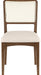 Atrium - Upholstered Seat Dining Chair With Brushed Brown Base (Set of 2) - Simple Home Plus