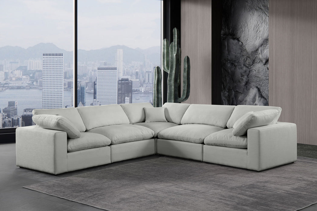 Comfy - 5 Piece Linen Modular Corner Sectional - Simple Home Plus