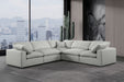 Comfy - 5 Piece Linen Modular Corner Sectional - Simple Home Plus